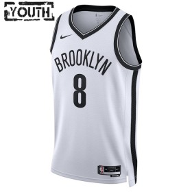 Brooklyn Nets Patty Mills 8 Nike 2022-23 Association Edition Valkoinen Pelipaidat Swingman - Lasten